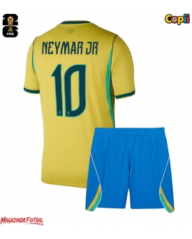 Brazilia Neymar Jr #10 Echipament de Fotbal Replică Mondial 2026 Copii Acasa (+ Șorturi)